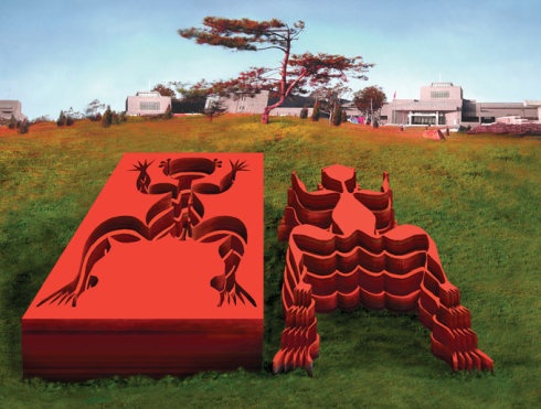 ?
2007年，廣東美術館《形與影》展出作品。

