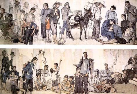蔣兆和 《流民圖》
蔣兆和 《流民圖》