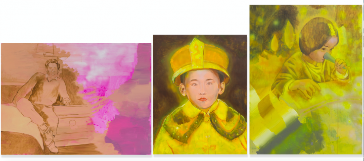 于瀛《爸爸》200x150cm ;《我》125x160cm ;《女兒》150x200cm 布面綜合材料 2017
于瀛《爸爸》200x150cm ;《我》125x160cm ;《女兒》150x200cm 布面綜合材料 2017