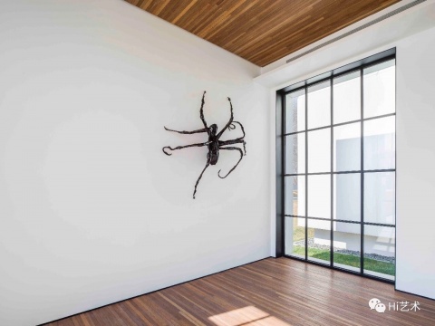 路易斯·布爾喬亞《蜘蛛IV》 青銅，墻面作品203.2 x 180.3 x 53.3 cm 1996 圖片版權伊斯頓基金會VAGA（ARS） 松美術館展覽現場 攝影：JJYPHOTO
