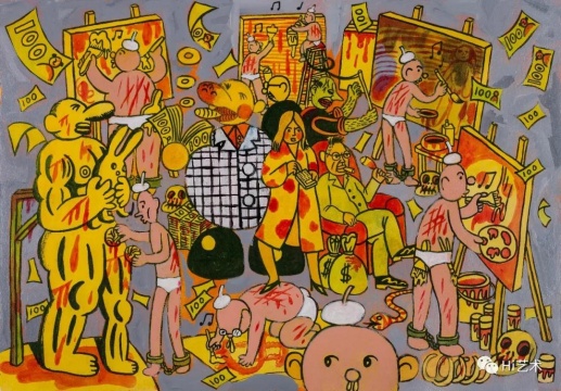 煙囪 《藝術圈》 27×39cm 紙上丙烯 2015(作品經煙囪授權發布)
煙囪 《藝術圈》 27×39cm 紙上丙烯 2015(作品經煙囪授權發布)