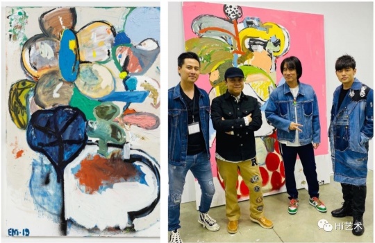 開幕隔日報導即刊登出蔡康永、周杰倫等與馬丁內斯(Eddie Martinez)之合照(圖片來源:The Value)
開幕隔日報導即刊登出蔡康永、周杰倫等與馬丁內斯(Eddie Martinez)之合照(圖片來源:The Value)
