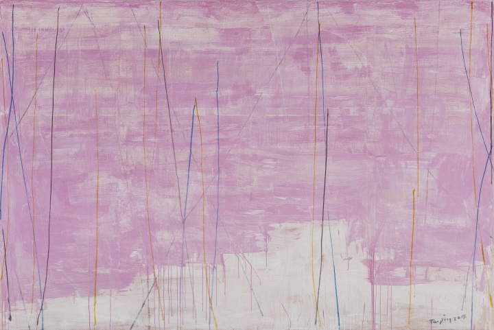 《無題》 200×300cm 布面丙烯 2014
《無題》 200×300cm 布面丙烯 2014