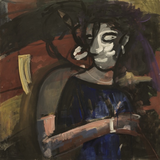 《伴侶》 95×100cm 布面丙烯 1990
《伴侶》 95×100cm 布面丙烯 1990
