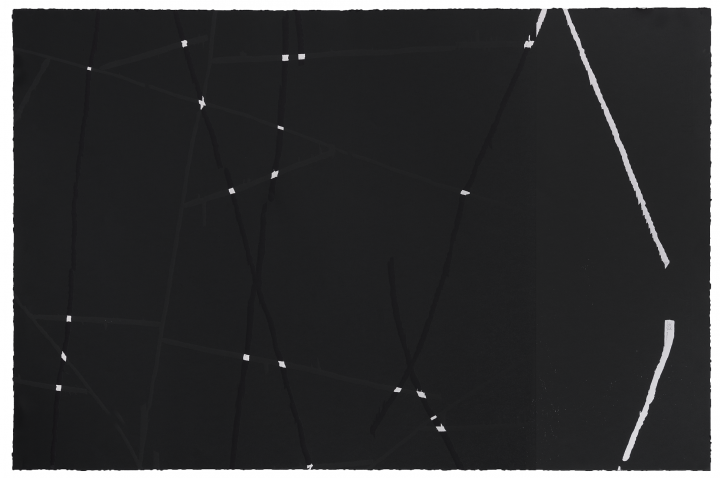 《無題》 118×78cm 套色木板刻畫 2020
《無題》 118×78cm 套色木板刻畫 2020