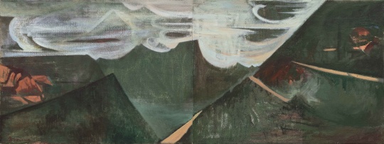 《山外山 》 60cmx160cm 布面油畫 2019
《山外山 》 60cmx160cm 布面油畫 2019
