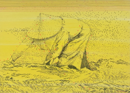 《母親三部曲-桂花尋去月輪移II-0039-中國女性姿態(tài)研究》

57x42cm

水墨，國畫顏料，毛筆，油性金屬筆，簽字筆，宣紙，紙本繪畫

2019

 

