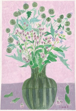 《報(bào)答春光》 54x46.5cm 紙本設(shè)色 2018
