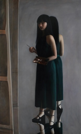 《自畫像》205×125cm 布面油畫 2022
