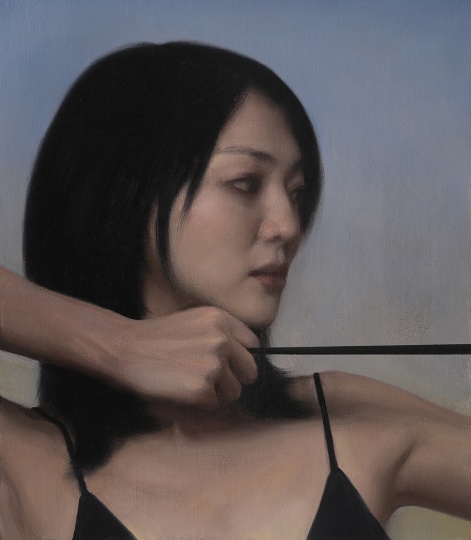 《開弓》40×35cm 布面油畫 2021
