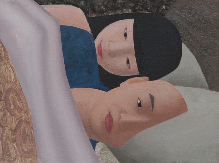 《失眠》30×40cm 布面油畫 2013
