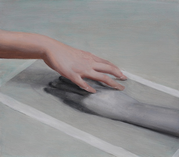《浸禮》40×50cm 布面油畫 2022
