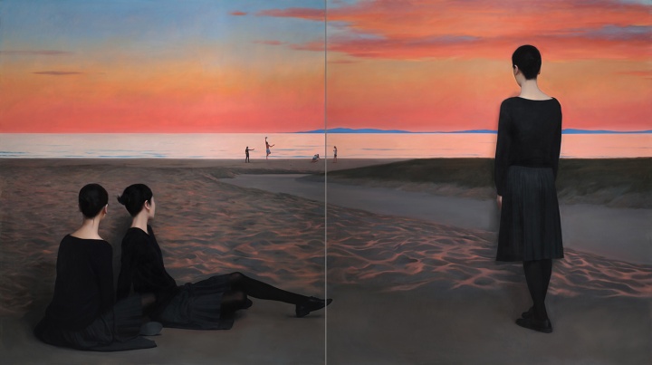 《灣區(qū)導覽》 400×225cm 布面油畫 2020
