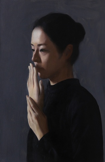《已附議》62.5×42cm 布面油畫 2018
