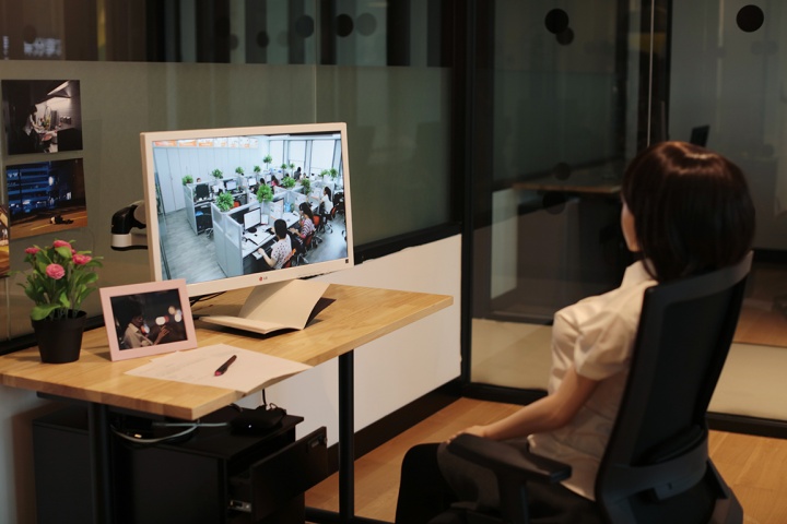 “透明的墻”展覽現(xiàn)場 Wework 北京 2019
