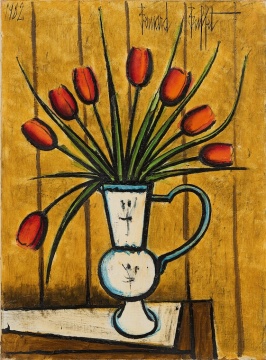 貝爾納·布菲
《郁金香花束》，1982年作
油彩 畫布，81 x 60厘米
估價：700,000 - 900,000 港元

