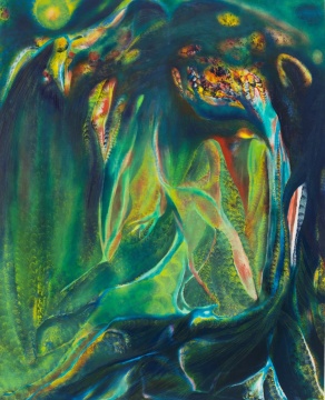 露西·布爾 
《愛心樹》，2019年作
油彩 麻布，152.4 x 122厘米
估價：1,000,000 - 1,500,000港元

