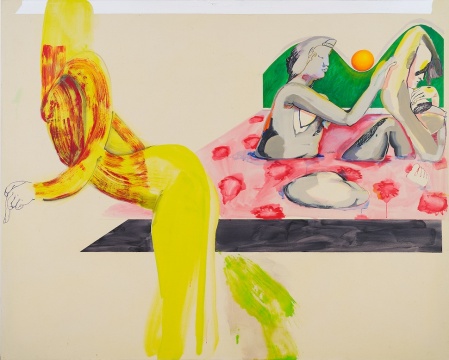 克里斯蒂娜·夸爾斯《我只能感覺到觸碰我的東西》，2016年作壓克力 畫布，195.6 x 243.8厘米估價：900,000 - 1,200,000港元