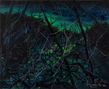 曾梵志《無題 08-4-1》，2008年作油彩 畫布，80 x 110厘米估價：1,600,000 - 2,400,000港元