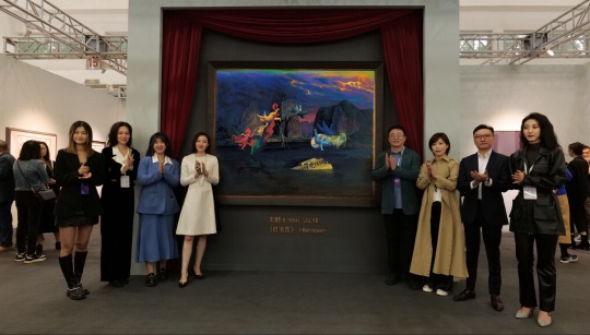 劉野《巴洛克》現場揭幕儀式
