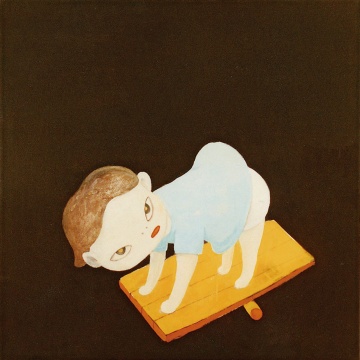 奈良美智 《 但是，沒什么讓我失望的》
1993年作
布面丙烯
110×110cm

