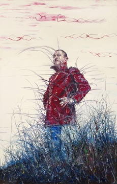 曾梵志  《自畫像》
2006年作
布面油畫
280×180cm  
