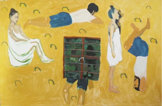 鄭皓中，《金色》，布面油畫，200x300 cm，2016-2020
*圖片版權(quán)歸屬BANK畫廊及藝術(shù)家

