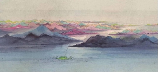 莫寶，《海上云》影像作品投屏尺寸： 195x100cm （屏幕比例：16:9），時(shí)長(zhǎng)：5分鐘