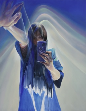 自畫像-藍(lán)色妖姬 2023 木板油畫 180×140cm-
自畫像-藍(lán)色妖姬 2023 木板油畫 180×140cm-
