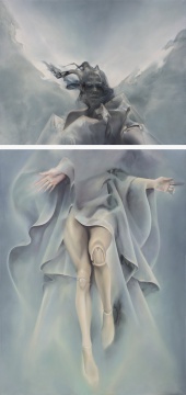 深潛 2018 布面油畫 375x180cm
深潛 2018 布面油畫 375x180cm