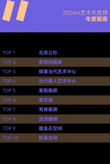 需要怎樣的實力和努力,才能成為年度畫廊TOP10? 需要怎樣的實力和努力,才能成為年度畫廊TOP10?