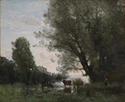 Camille Corot 卡米耶·柯羅(1796-1875),《諾曼底的池塘》,布面油畫,67x56.5cm
Camille Corot 卡米耶·柯羅(1796-1875),《諾曼底的池塘》,布面油畫,67x56.5cm