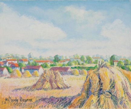 《Moisson chez Jourdon, Forges-les-Bains (Essonne)》(朱爾東家的麥收,福日萊班),H. Claude Pissarro 克勞德·畢沙羅(1935-至今),布面油畫,38 x 46 cm
《Moisson chez Jourdon, Forges-les-Bains (Essonne)》(朱爾東家的麥收,福日萊班),H. Claude Pissarro 克勞德·畢沙羅(1935-至今),布面油畫,38 x 46 cm