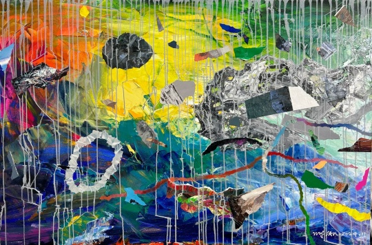 《銀河之三》 布面油畫 100x150cm 2024
