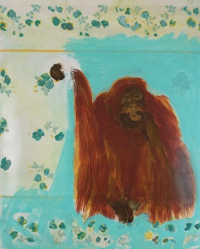 無題 Sans titre, 2017
油布上丙烯 Acrylique sur toile cirée, 127 x 105 cm
Photo : M.Malberti ? Cécile Savelli, ADGAP, Paris
