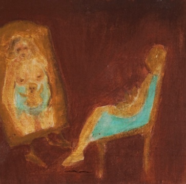 
孤獨 Seule, 2009

木板丙烯 Acrylique sur bois, 18 x 18 cm

Photo : M.Malberti ? Cécile Savelli, ADGAP, Paris

