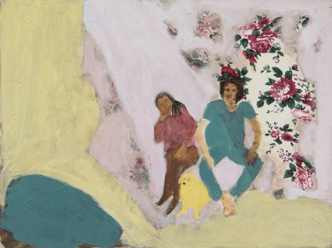 對話系列 Série dialogue series, 2016
布面印花織物和丙烯 Tissu imprimé et Acrylique sur toile, 46 x 61 cm
Photo : M.Malberti ? Cécile Savelli, ADGAP, Paris
