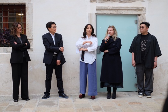 策展人Carlotta Scarpa開幕式致辭
策展人Carlotta Scarpa開幕式致辭