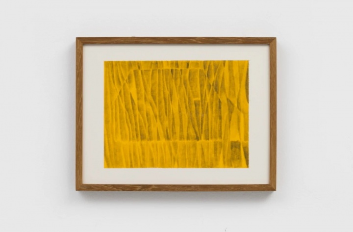 《溫暖的黃色》20.7x28cm 色粉、書皮 2024
《溫暖的黃色》20.7x28cm 色粉、書皮 2024