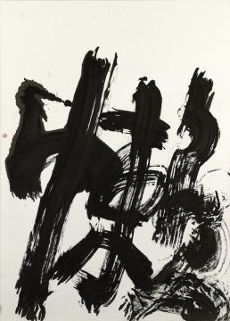 《懶》 154×109cm 紙本水墨 2024
《懶》 154×109cm 紙本水墨 2024
