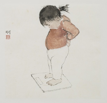 《啊》 30x30cm 紙本水墨 2024
《啊》 30x30cm 紙本水墨 2024