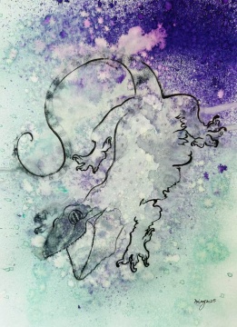 康鶴鳴 壁虎系列 42X30cm 紙本水彩 2025
康鶴鳴 壁虎系列 42X30cm 紙本水彩 2025